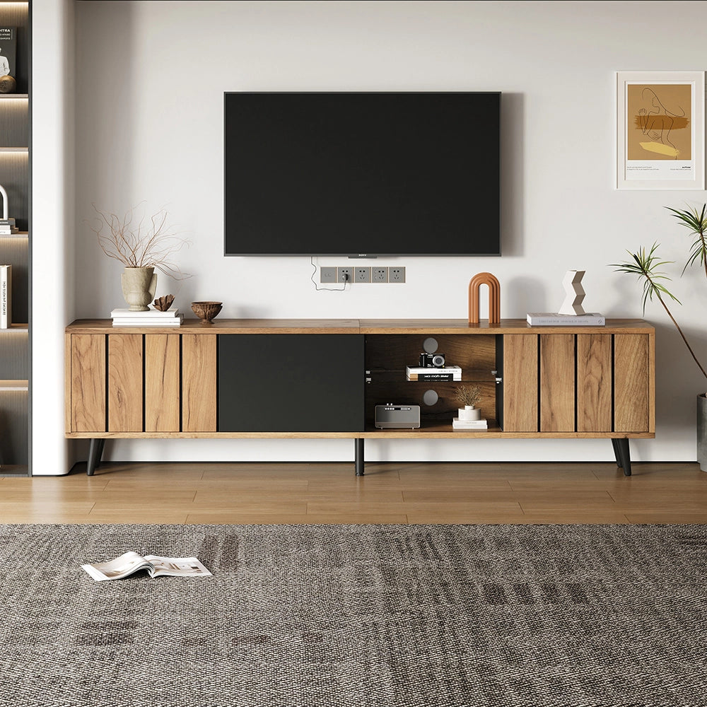 Mobile TV basso - Xylo - 175x31.5x45 cm 3 ante