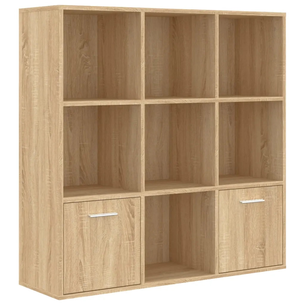 Libreria-Scaffale per Libri-Mobile di Stoccaggio Rovere Sonoma 98x30x98 cm in Legno Multistrato