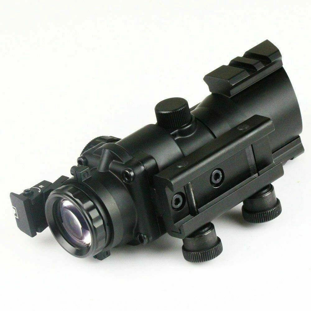 Trade Shop - Mirino Ottico Di Precisione Per Carabina Fucile Con Reticolo Illuminato 4x32 -