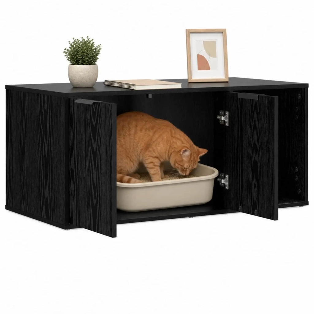 Mobile per gatti Rovere Nero 100 x 49 x 45 cm 8014752