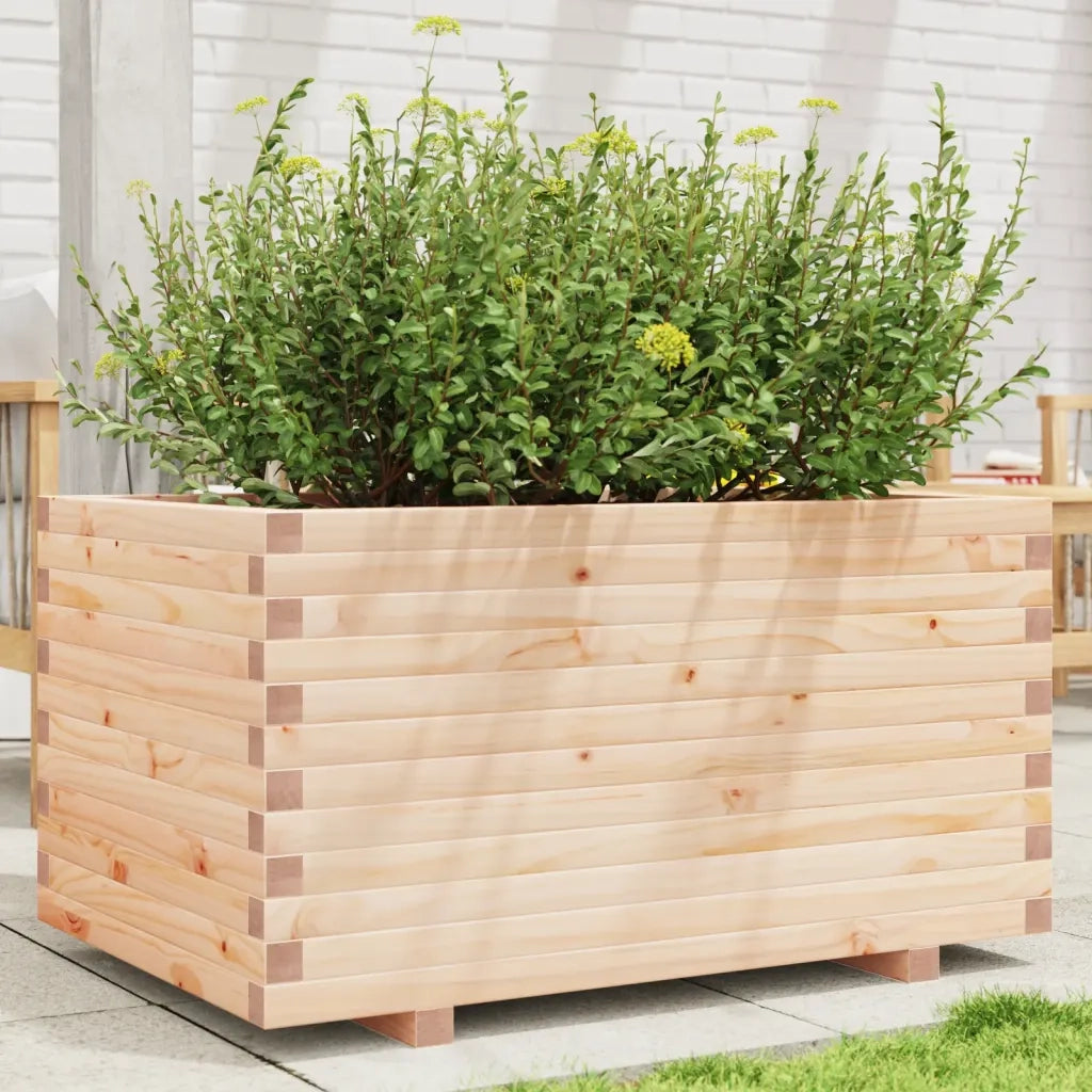 Fioriera da Giardino 90x60x49,5 cm in Legno Massello di Pino 847383