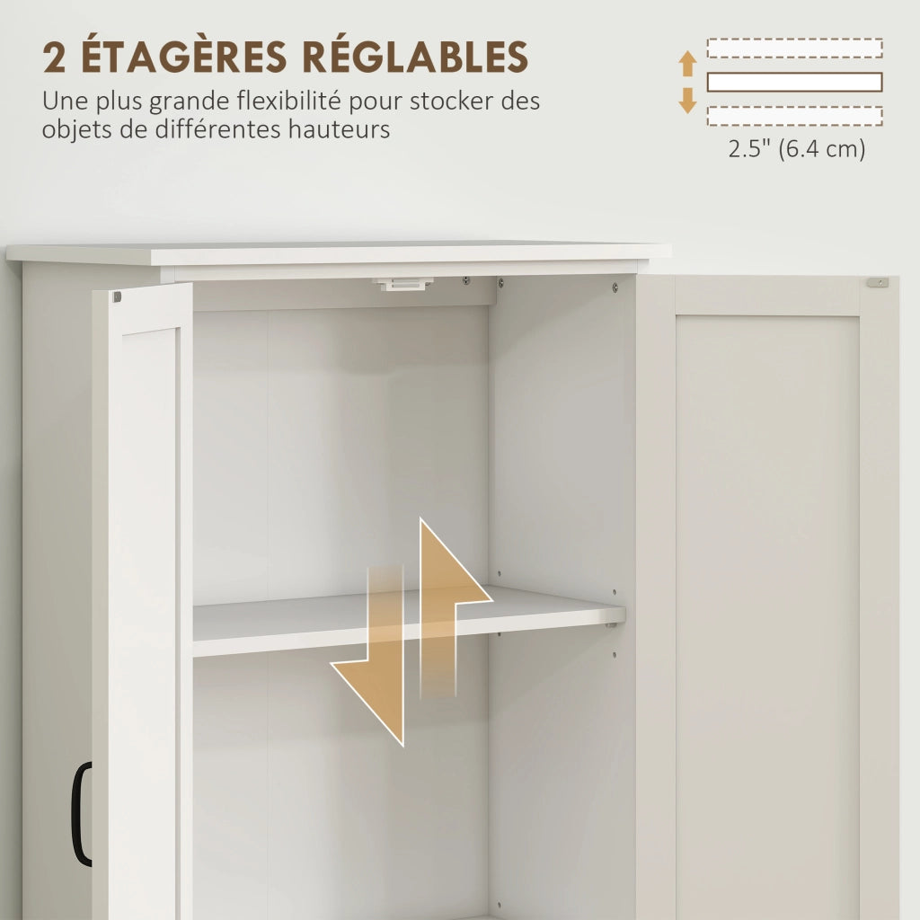 Armadio da cucina ¨C zephmum ¨C bianco 2 ante 3 ripiani