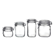 VASO ERMETICO IN VETRO PER ALIMENTI 'FIDO' 1000 ml- 6 pezzi  - BORMIOLI