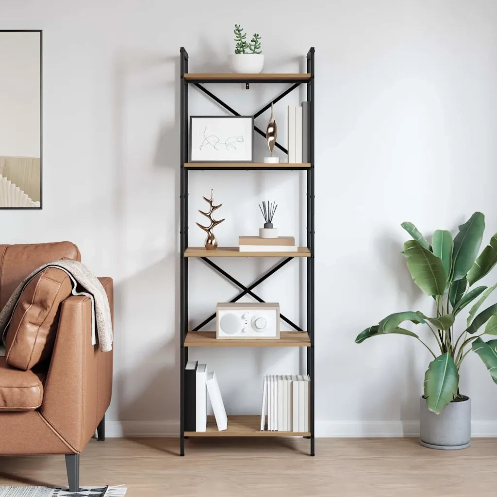 Libreria 5 livelli 56 x 34 x 171 cm Legno ingegnerizzato 883867