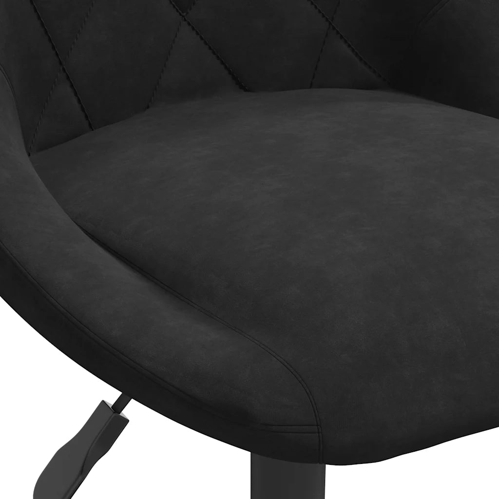 Sedie da Pranzo Girevoli 6 pz Nere in Velluto cod mxl 57003