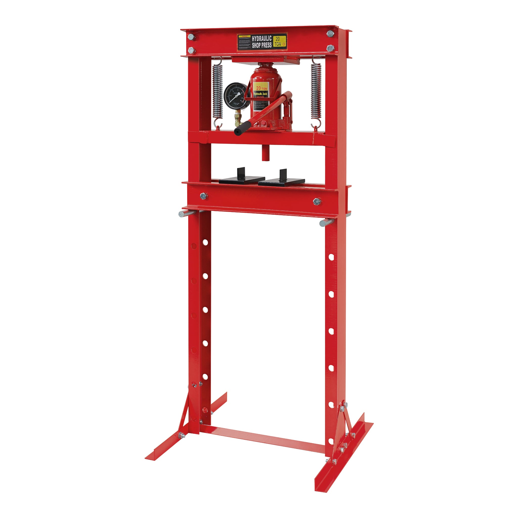 Pressa idraulica da officina 20t Pressa a telaio per cuscinetti con manometro
