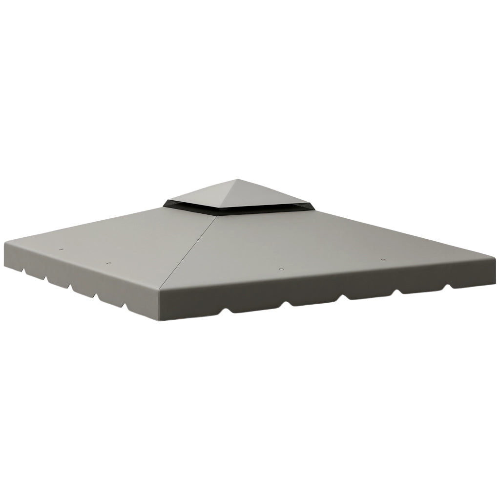 Copertura per gazebo 3x3 m ¨C zephmum ¨C grigio chiaro