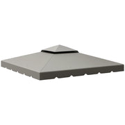 Copertura per gazebo 3x3 m ¨C zephmum ¨C grigio chiaro