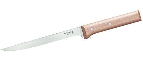 Opinel 1821 Parallele Coltello da Filettatura Lama 18 cm in Acciaio Inox X50CrMoV15 Manico in Legno di Faggio colore Naturale
