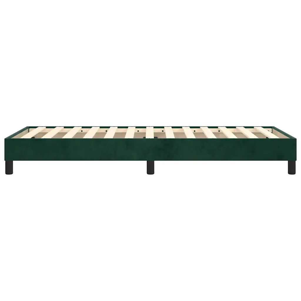 Giroletto senza Materasso Verde Scuro 80x200 cm in Velluto