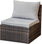 Cuscino Esterno Comfortevole per Sedie a Giardino - Impermeabile e Duraturo Cuscino di Seduta Grigio