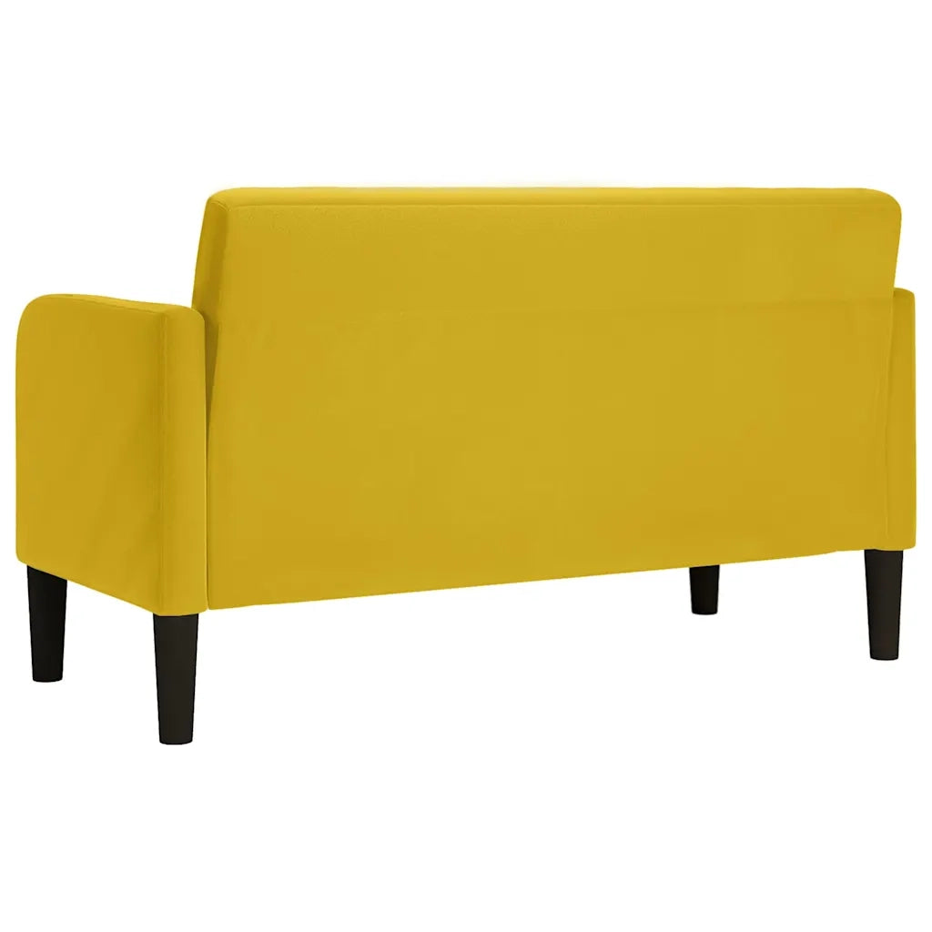 Divano Divanetto-Sofa Giallo 109 cm in Velluto