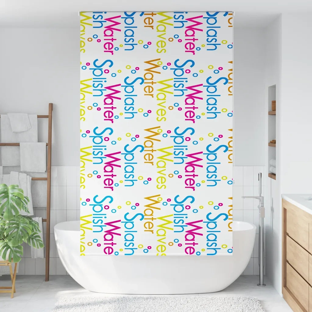 Tenda a Rullo Doccia 130x240 cm Larghezza Tessuto 126 cm