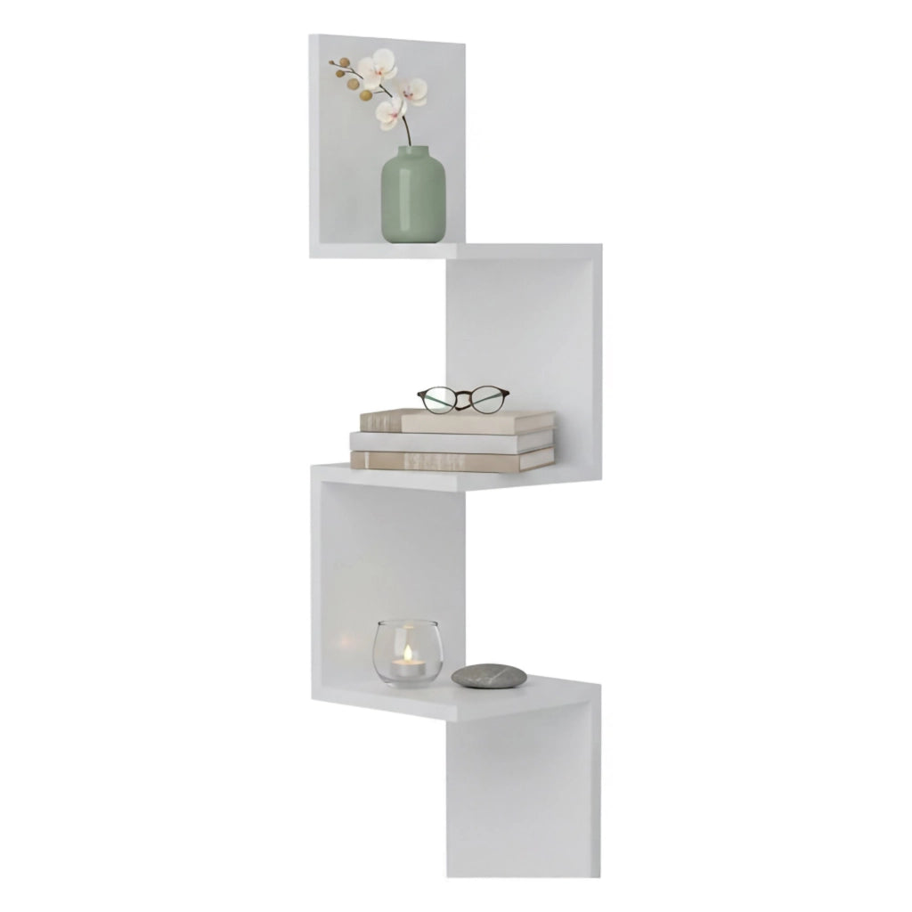 Ṛgveda, Mensola 4 Ripiani, 25x25x105h cm Bianco