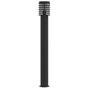 Lampada da terra per esterni 110 cm acciaio inox nero 02_0042505