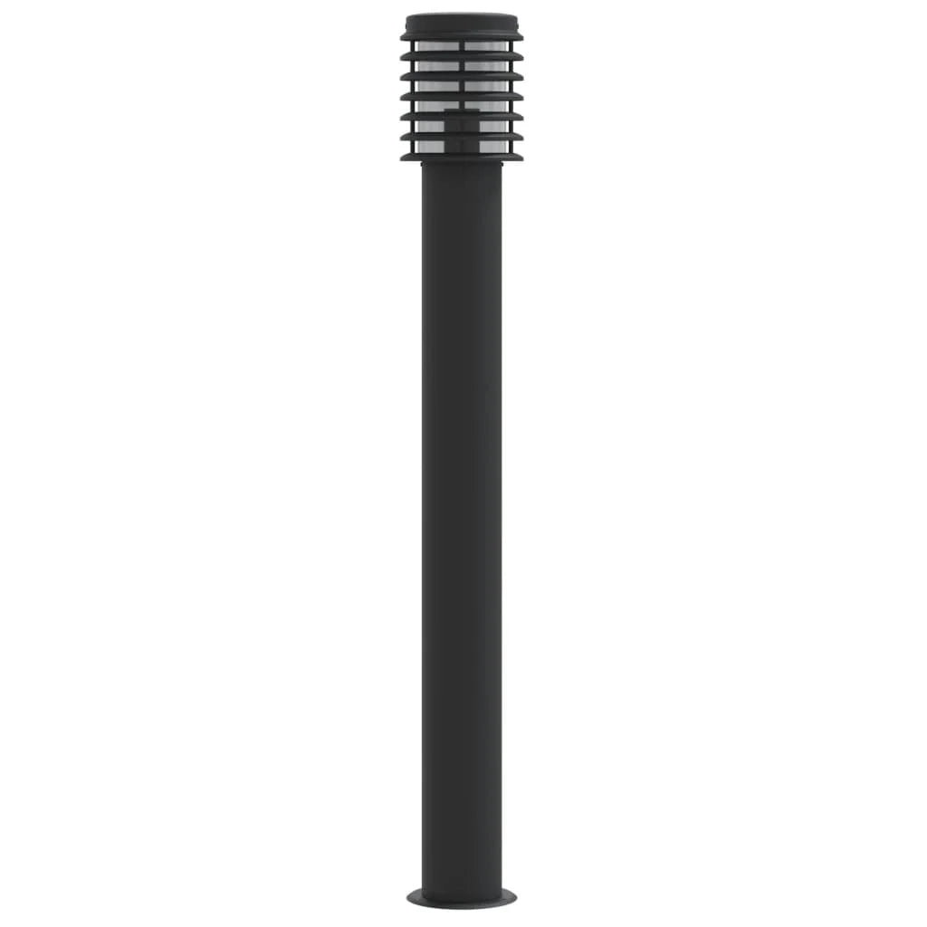 Lampada da terra per esterni 110 cm acciaio inox nero 02_0042505