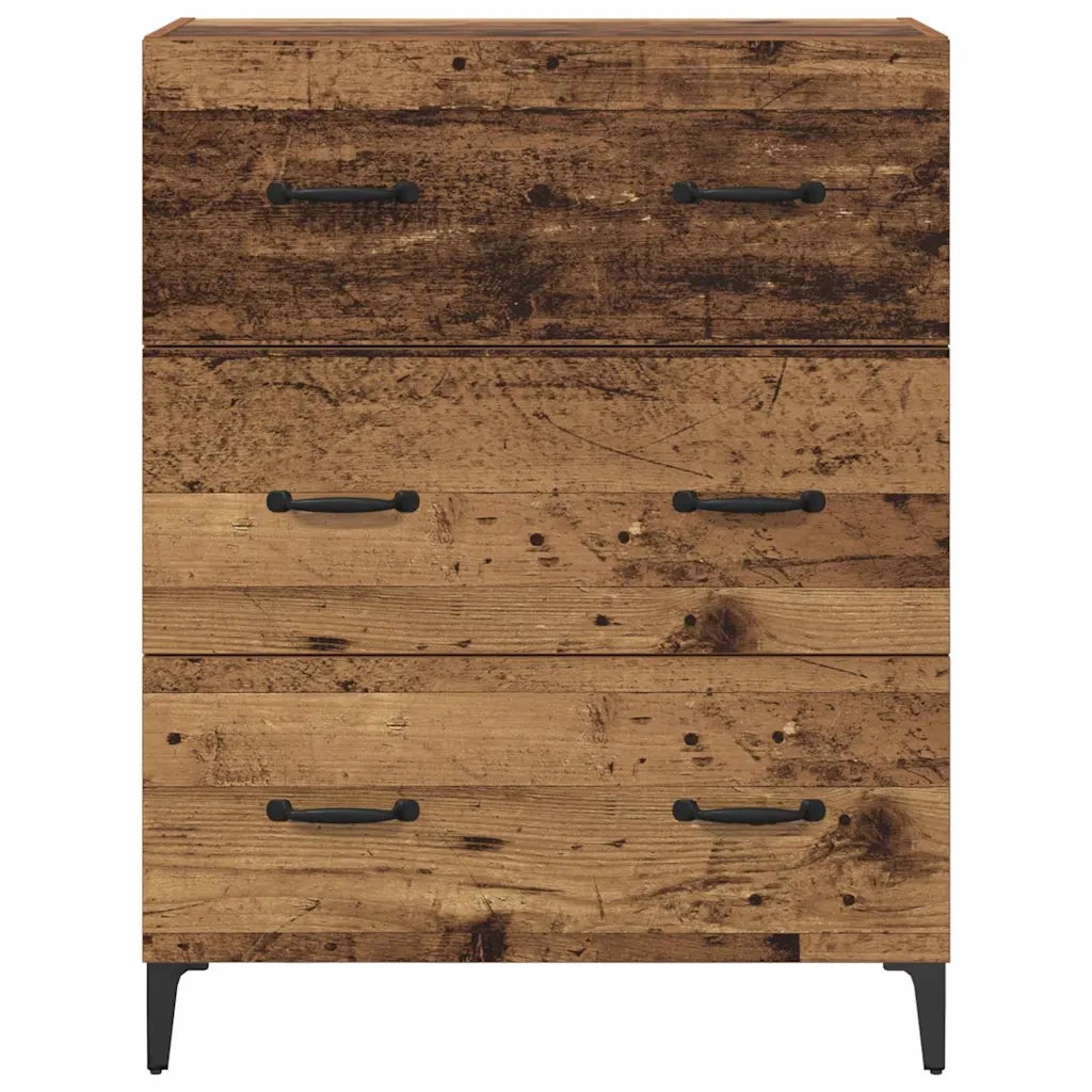 Credenza con Cassetto-Buffet-Armadio da cucina Legno vecchio 69,5 x 34 x 90 cm 160843