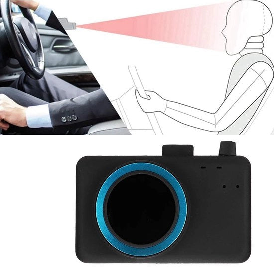 Sistema di Allarme per Stanchezza - Allarme in Tempo Reale - Rilevamento di Stanchezza - Guida Sicura - Rilevamento del Volto - Tecnologia di Rilevamento Intelligente - 3 Pezzi - Monitor di Stanchezza