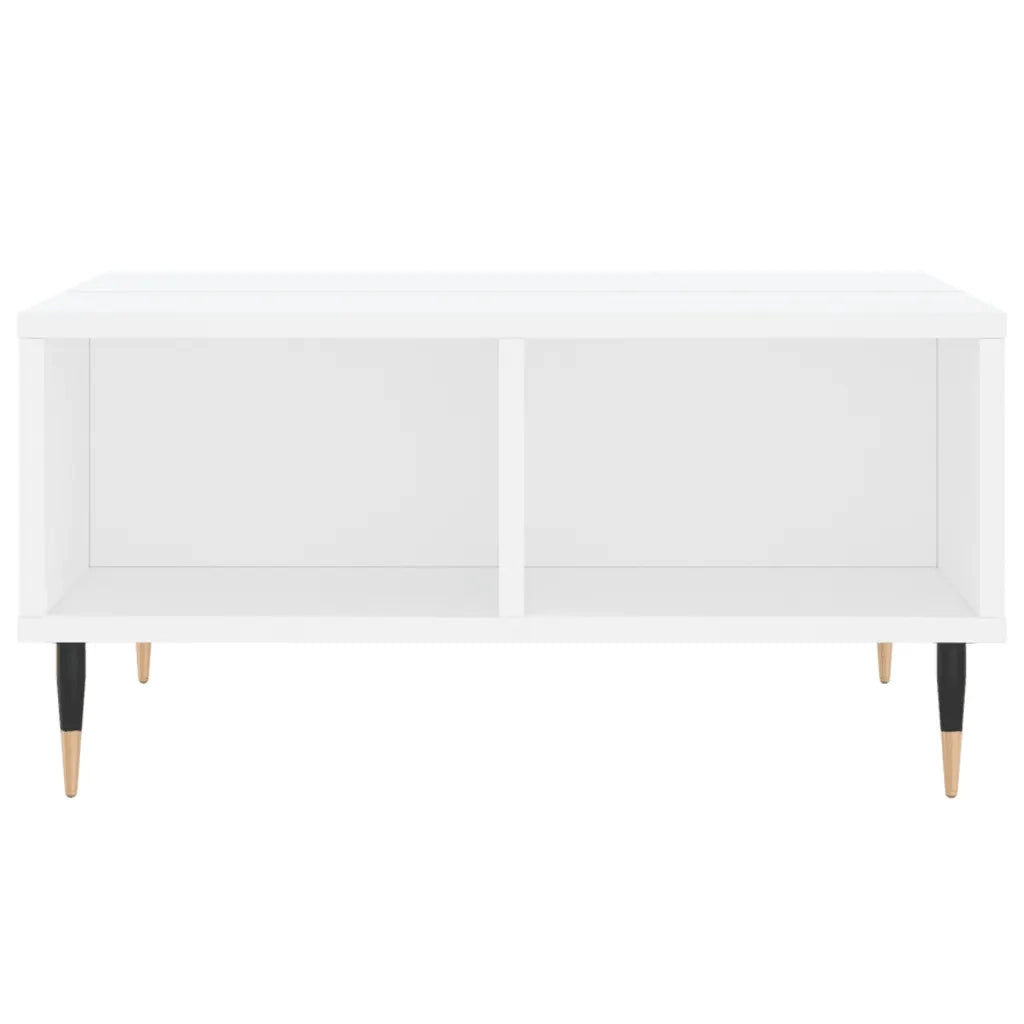 Tavolino da Salotto Bianco 60x60x30 cm in Legno Multistrato 827028