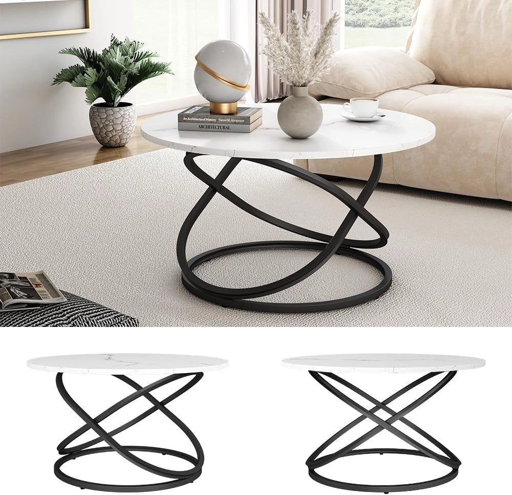 Tavolino Calgary, Bianco, 79.5 x 46 cm con ampia superficie di lavoroda utilizzare come piano d'appoggio o di lavoro nella zona giorno