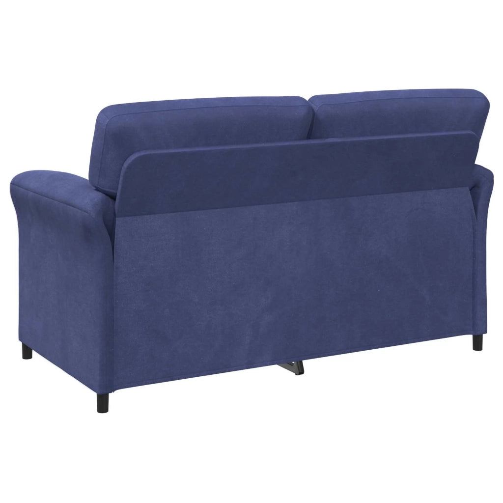 Set di divani 2 pz Blu Polizia Velluto 3424911