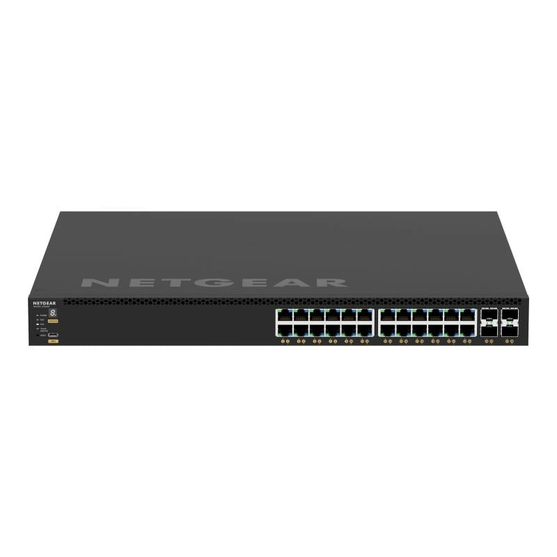 Netgear gsm4328-100ajs gestito l3 gigabit ethernet (10/100/1000) supporto power over ethernet (poe) 1u nero - 151659