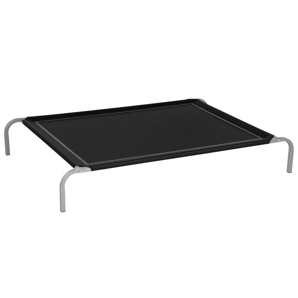 Cuccia per Cani Interno Esterno Tessuto Traspirante ¨C zephmum ¨C Nero 130x90x20cm