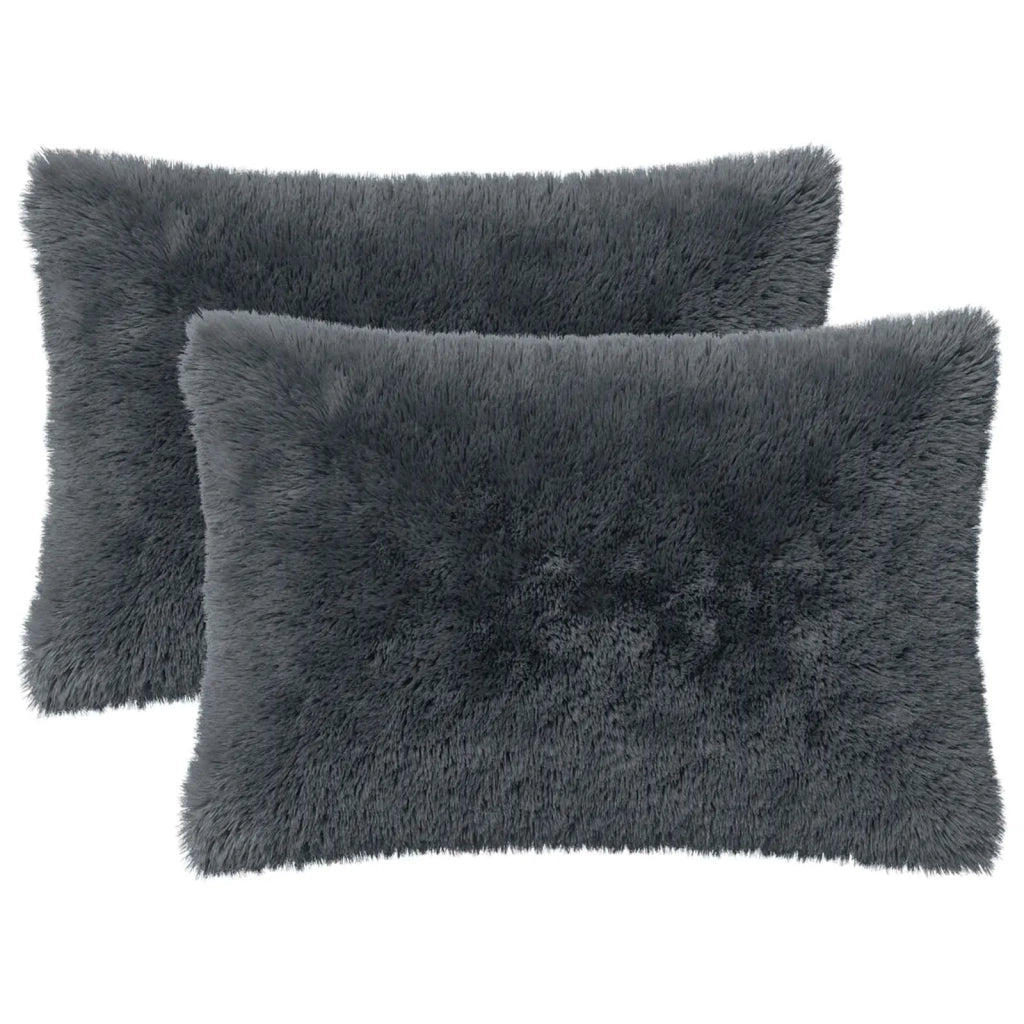 Federa 2 pcs HEERLEN Antracite 50 x 70 cm Fleece PV 911471