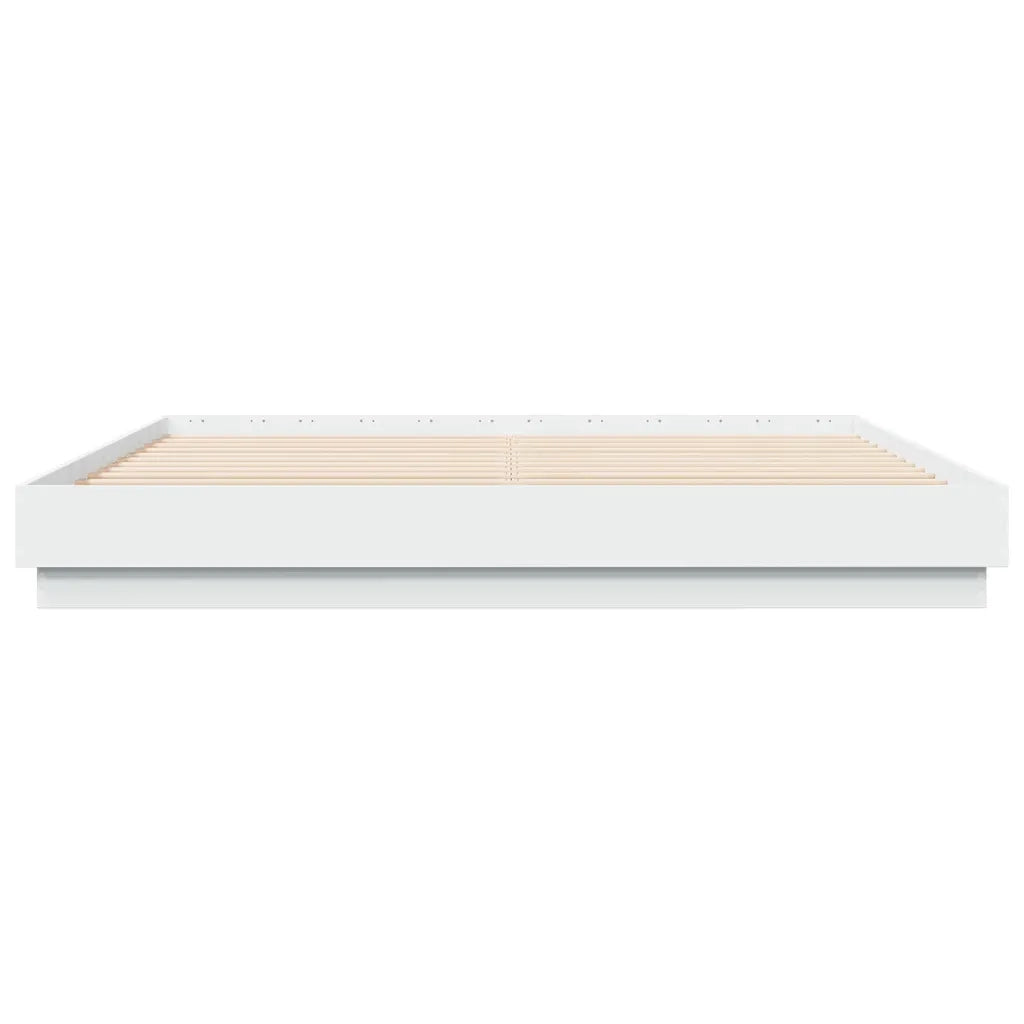 Giroletto con LED senza Materasso Bianco 180x200 cm