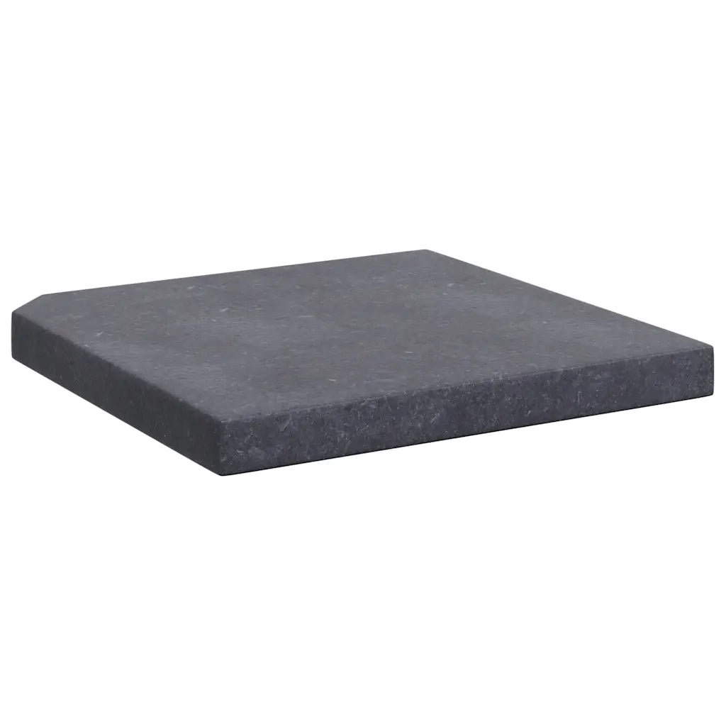 Piastra di Peso per Ombrellone Nera in Granito Quadrata 25 kg CFW9920317
