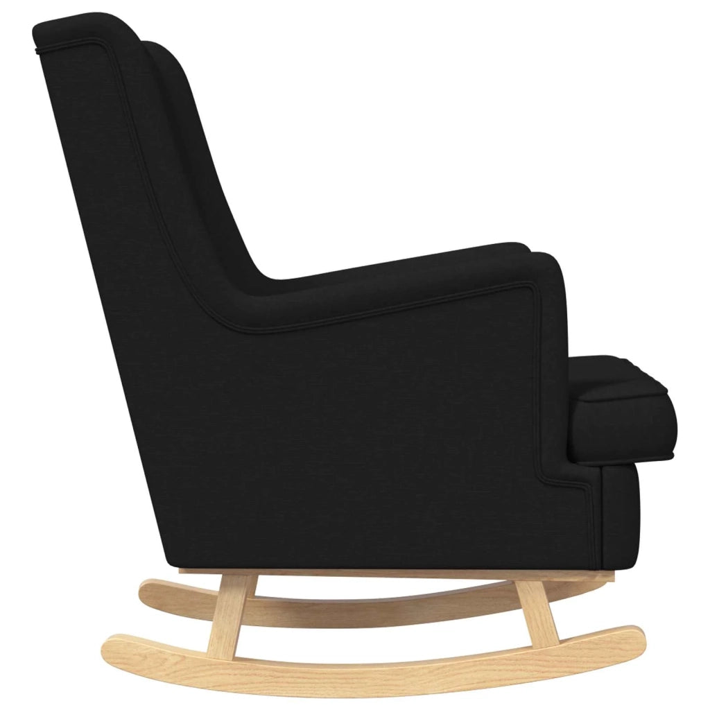 Sedia a dondolo Nero 62 x 80 x 85 cm Tessuto CFW5359519