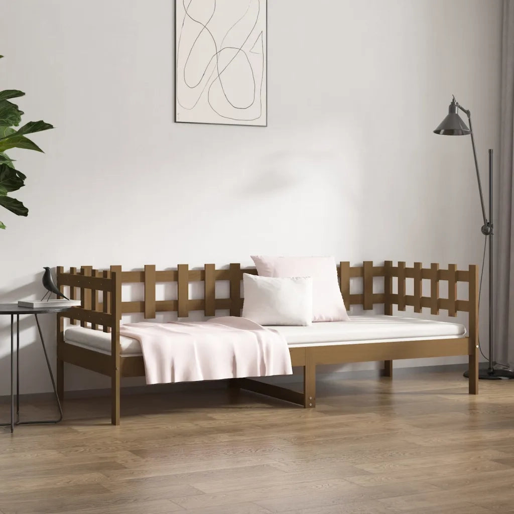 Dormeuse Marrone Ambra 80x200 cm in Legno Massello di Pino 820754
