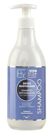 HYDRA VIVA SHAMPOO DETOX QUOTIDIANO PER CAPELLI STRESSATI CON ESRATTI DI ZENZERO GINSENG E CETRIOLO 500 ML