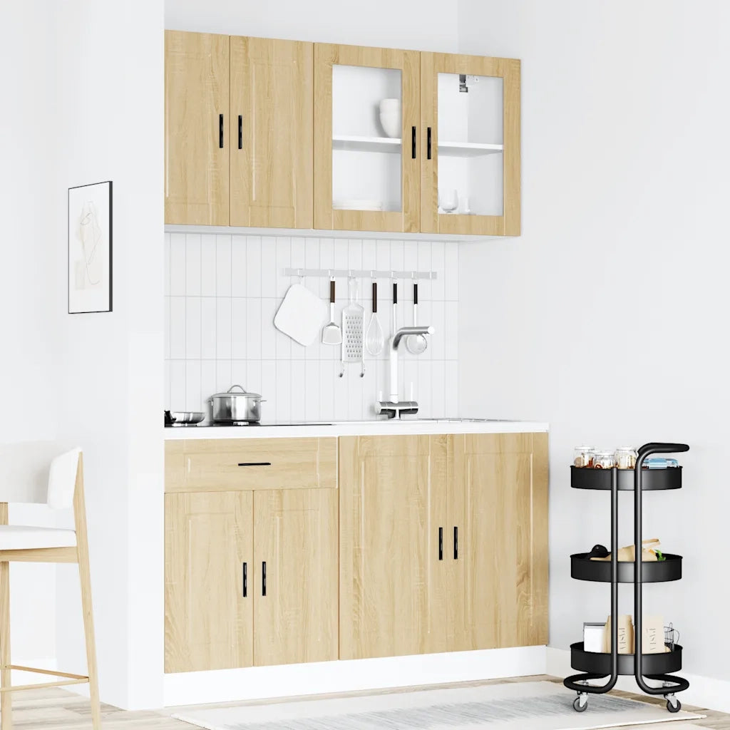 Set Mobili da Cucina 4 pz Porto Rovere Sonoma in Truciolato 3314874