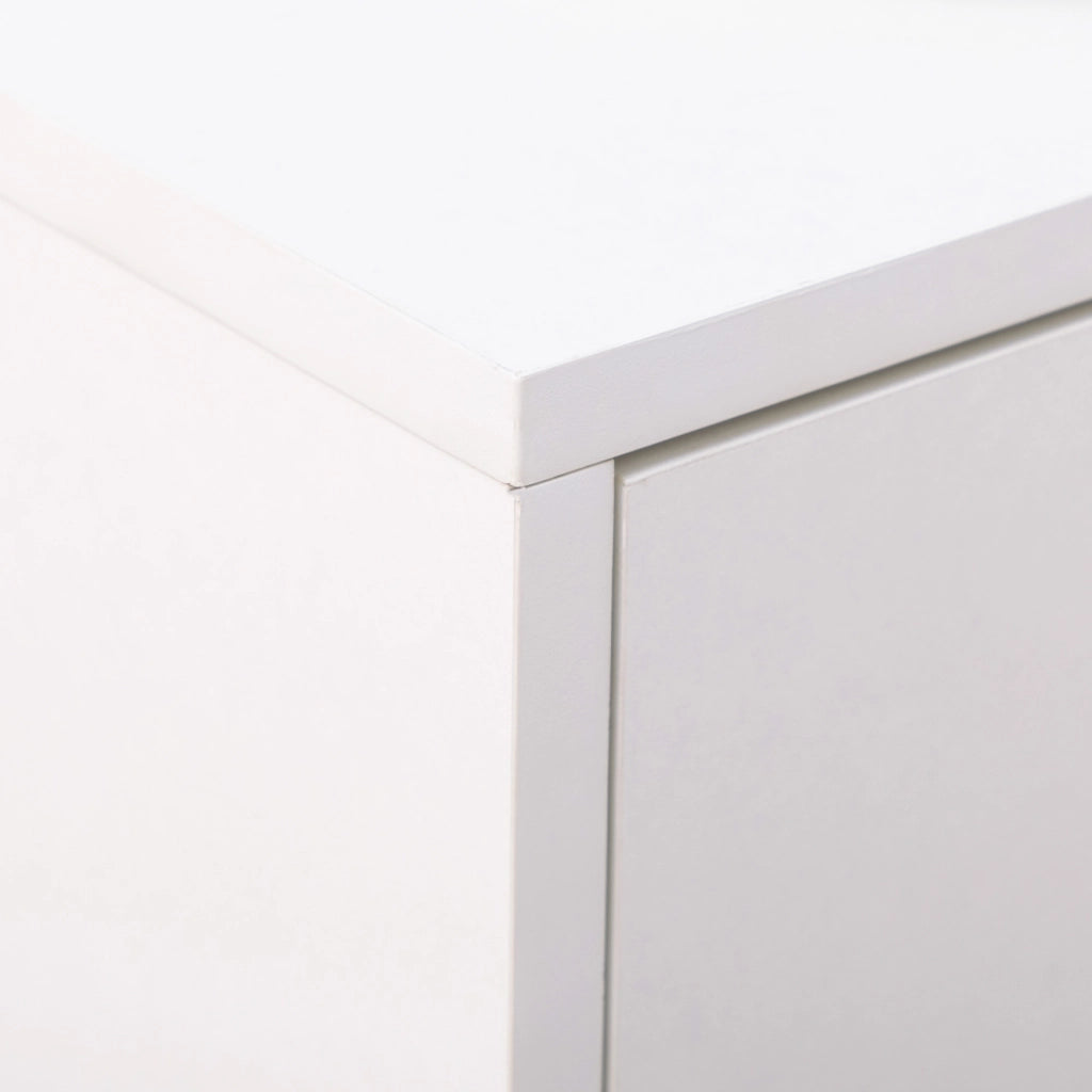Mobile Scarpiera Moderno con 2 Ante a Ribalta e Cassetto ¨C zephmum ¨C Bianco 76x26x110 cm