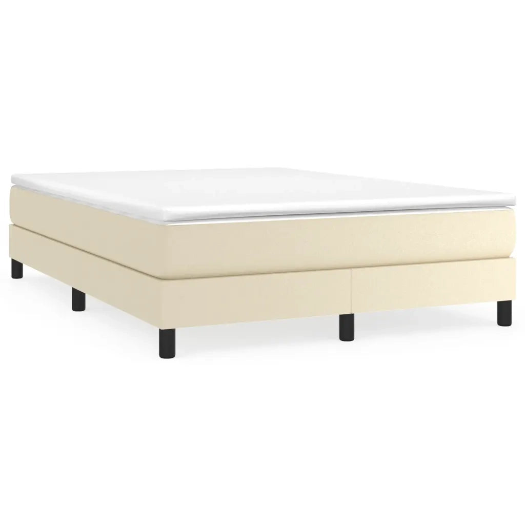 Struttura Letto a Rete a Molle Crema 140x200 cm in Similpelle 3120702