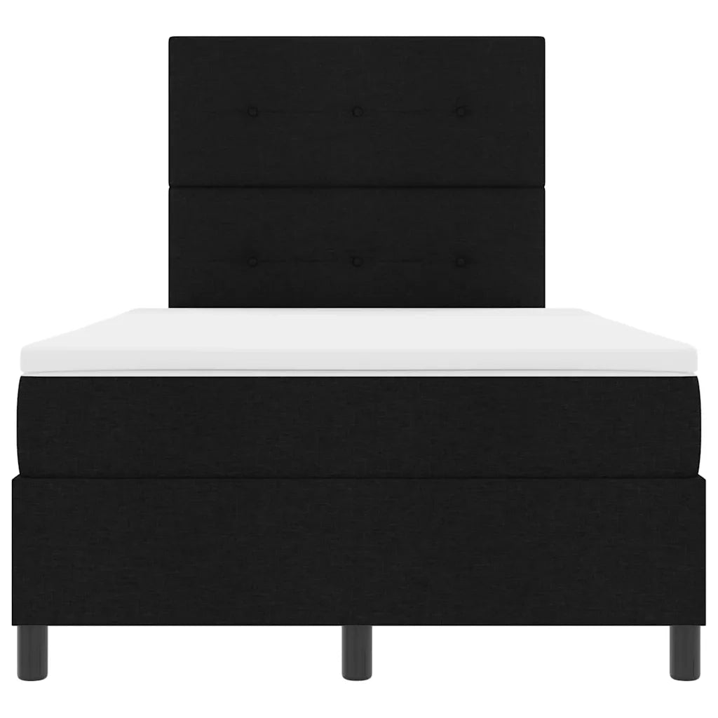 Letto a molle con materasso con led Nero 120 x 190 cm Tessuto 3342853