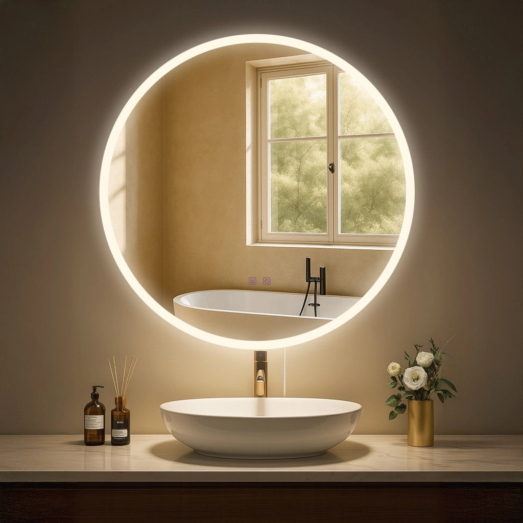 Specchio da bagno Laconia 70 con Bluetooth