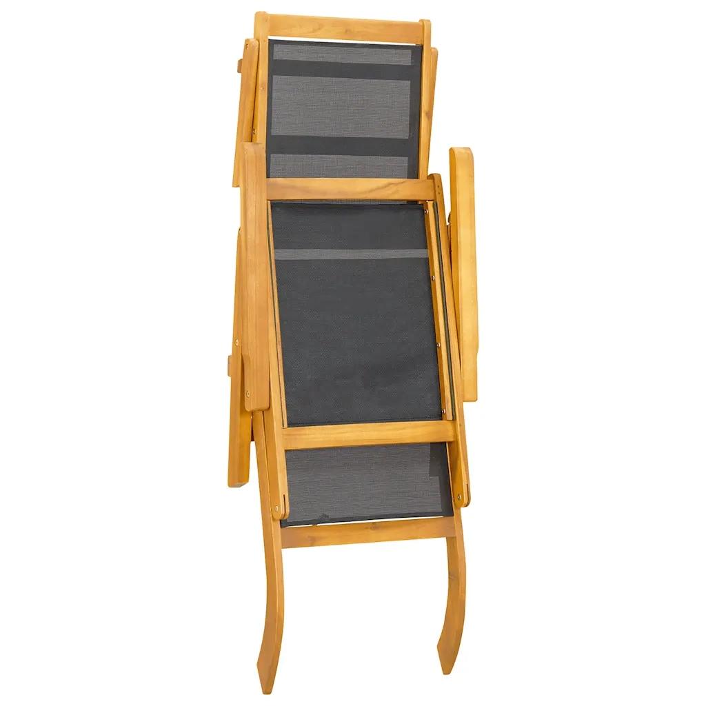 Sedie a Sdraio da Esterno 2pz Legno Massello Acacia e Textilene 3120441
