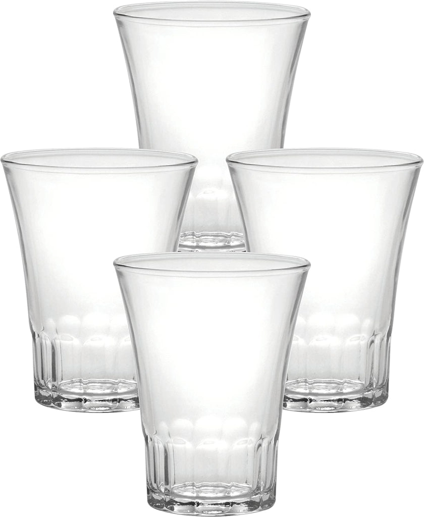 AMALFI SET 4 BICCHIERI PER ACQUA DA 20 CL IN VETRO TEMPERATO TRASPARENTE