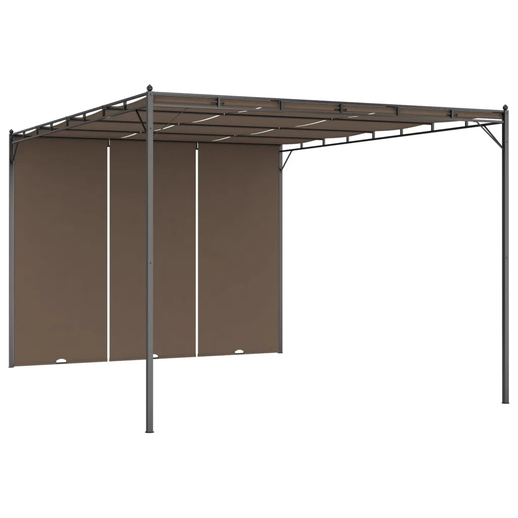 Gazebo da Giardino con Tenda Laterale 4x3x2,25 m Talpa 312264