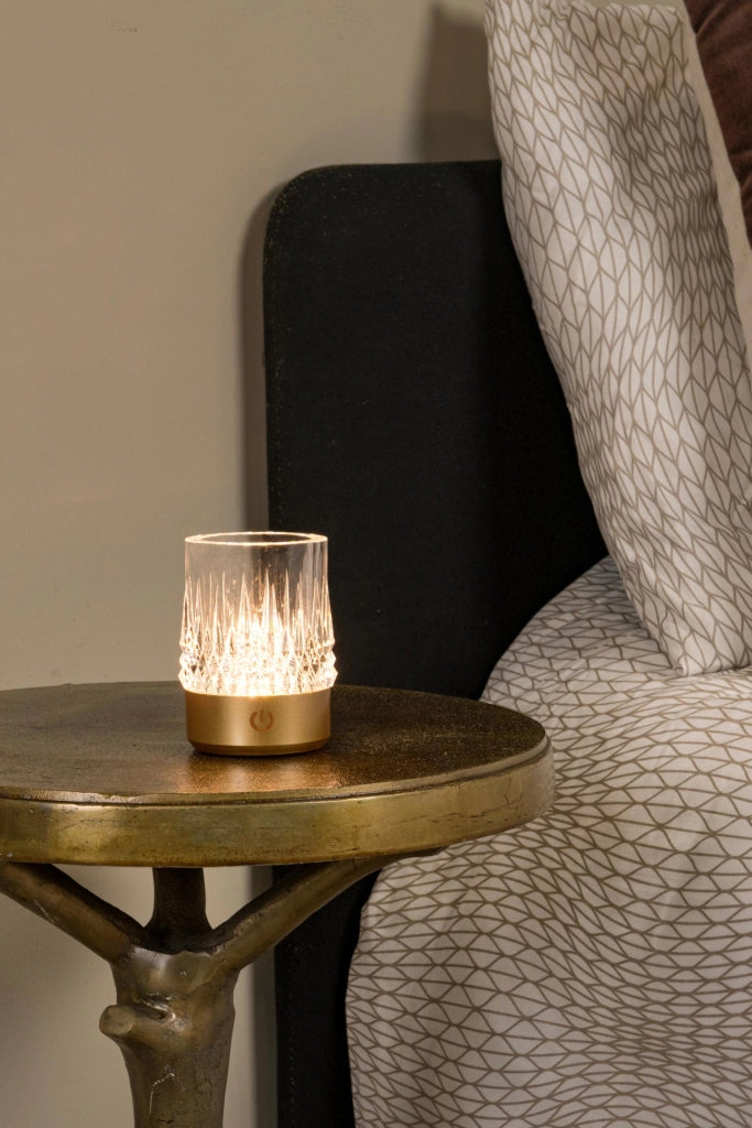 Lampada da tavolo LED LILI Lucide oro acrilico