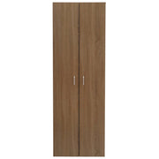 Armadio 2 Ant E 4 Ripiani 60x34x180 Colore Quercia