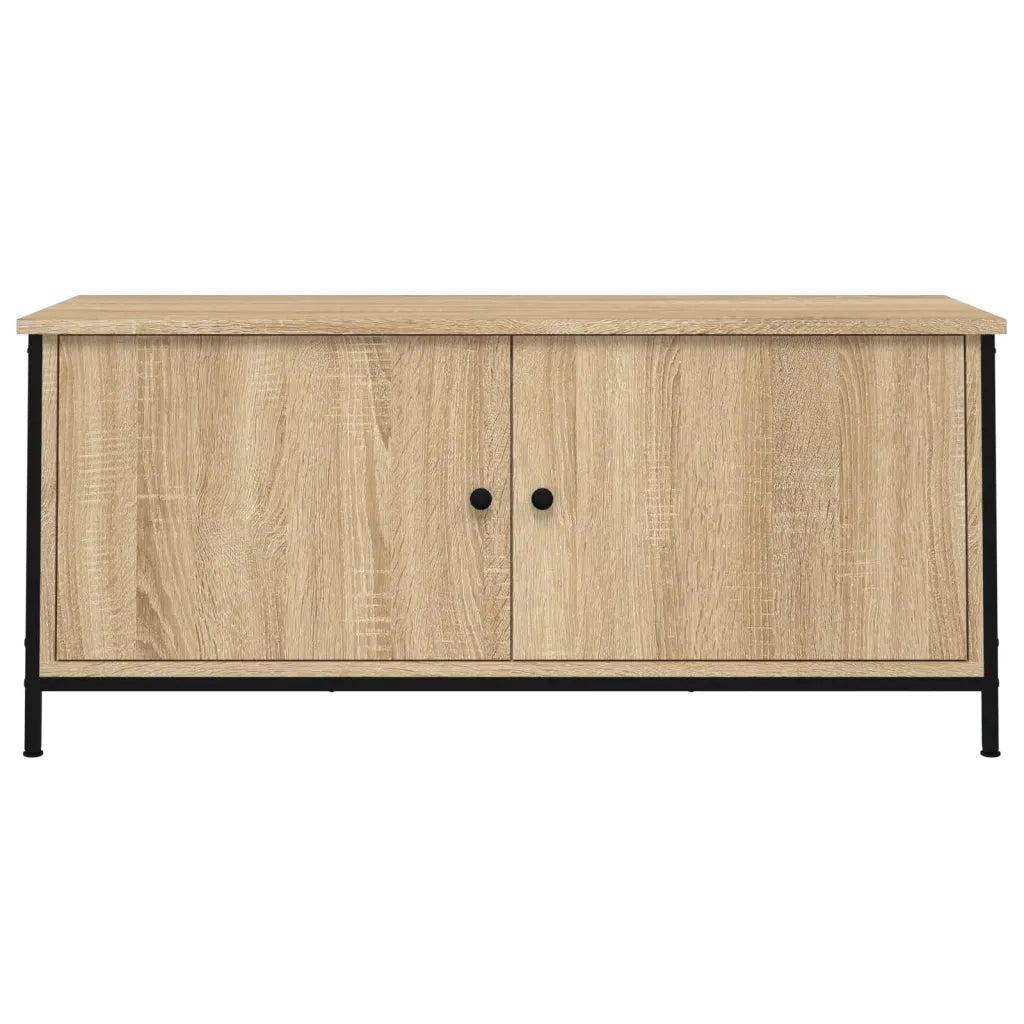 Mobile TV | Armadietto TV | Mobile Porta TV con Ante Rovere Sonoma 102x35x45 cm Legno Multistrato