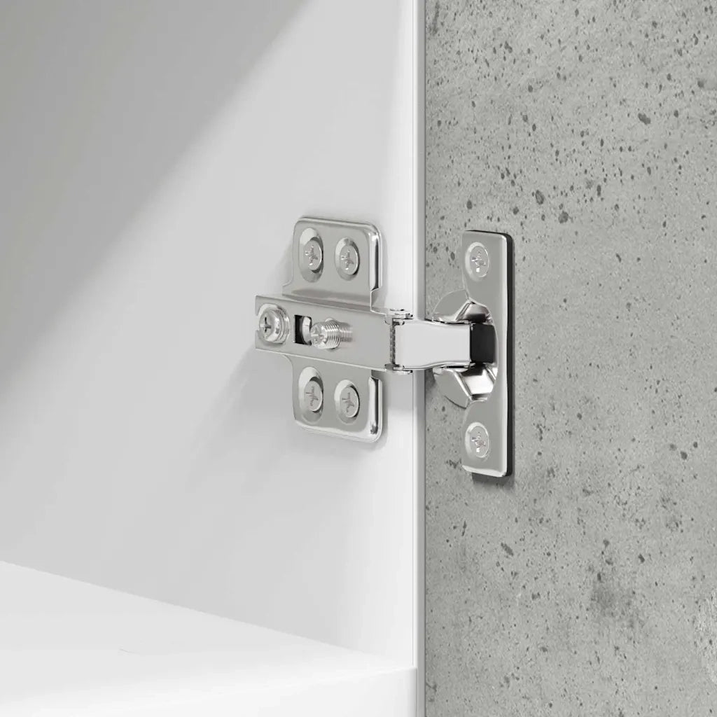 Armadio pensile Grigio Cemento e Bianco 30 x 31 x 40 cm 884120