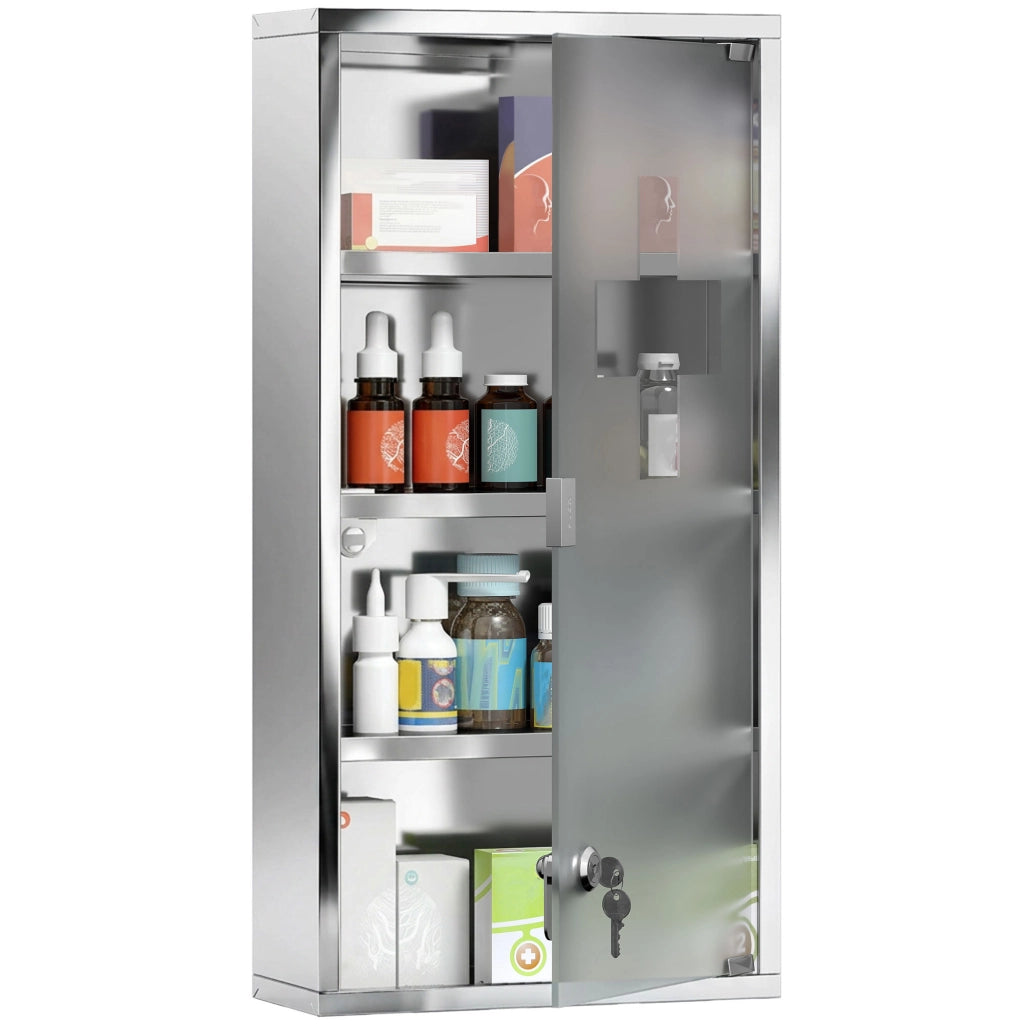 Armadietto Medicinale in Acciaio Inox ¨C Zephmum ¨C 30x12x60cm