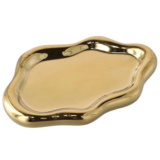 Tavolo di lavoro per gioielli - Scatola per orologi e chiavi - Piatto per anelli - Scheda per gioielli irregolare - 23x17x4,5 cm