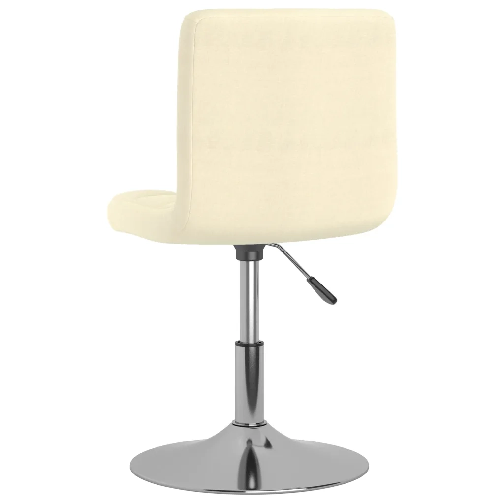 Sedie da Pranzo Girevoli 6 pz Crema in Tessuto 3087460