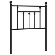 Testiera | Testata di Ricambio in Metallo Nero 75 cm
