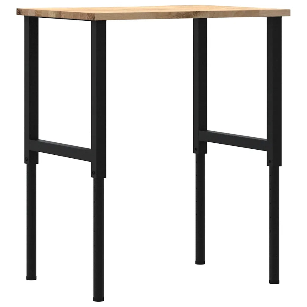 Banco da Lavoro 80x60x(71,5-98) cm Legno Massello Rovere CFW6956213